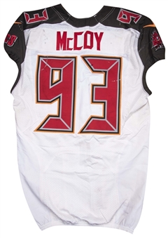2017 Gerald McCoy Game Used Tampa Bay Buccaneers Road Jersey Photo Matched To 10/15/2017